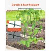 VEVOR Cucumber Trellis for Climbing Plants, 46" x 32" Foldable Cucumber Trellis Set with Plant Clips, Metal Garden Trellis for Raised Bed - 3 of 4