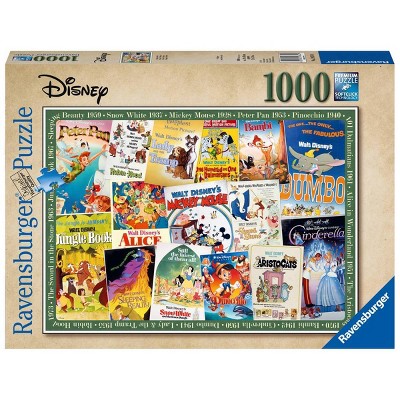 Ravensburger Disney Vintage Movie Posters Jigsaw Puzzle - 1000pc