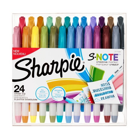 Sharpie S-note 24pk Creative Marker Chisel Multicolored : Target