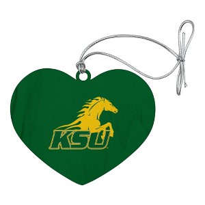 Kentucky State University Primary Logo Heart Love Wood Christmas Tree Holiday Ornament - 1 of 3