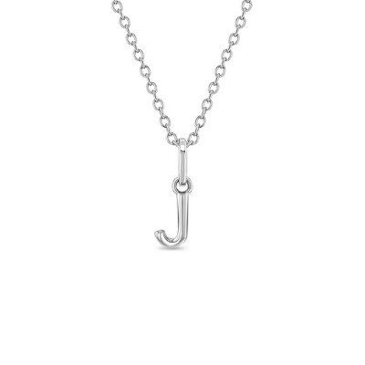 Girls' Tiny Initial Letter Sterling Silver Necklace - In Season Jewelry