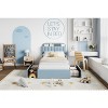 Upholstered Platform Bed Frame with Storage Headboard & Drawers, Velvet Fabric Bed for Kids/Teens, Solid Wood Slats, Low Profile - 2 of 4