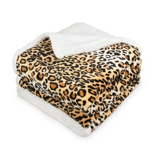 Catalonia Black Fleece Throw Blanket, Super Soft Mink Plush Couch Blanket, TV Bed Fuzzy Blanket, Fluffy Comfy Throws, Comfort Caring Gift, 50x60 inch - 1 of 4