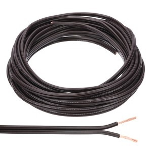 Unique Bargains Tinned Copper Insulated Heat Resistant PVC Covered 300V SPT-1 Round Wire 18AWG - 1 of 4