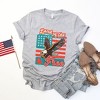 Simply Sage Market Women's Distressed Patriotic Free Eagle Short Sleeve Graphic Tee - 3 of 4