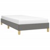vidaXL Bed Frame Dark Gray 39.4 in.x79.9 in. Twin XL Fabric - 3 of 4