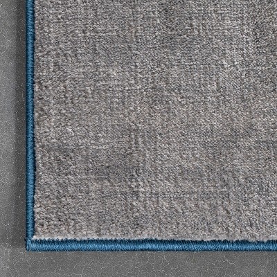 Barclay Blue and Gray Synthetic 5' x 7' Area Rug