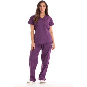 Just Love Scrub Set - 5 Pocket Medical Uniform - Tie Back Nurse Set - Scrubs - 1 of 2
