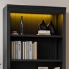 NicBex Bookshelf Storage Rack Bookcases with Door Cabinet for Living Room Home Office - 3 of 4