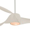 58" Minka Aire Modern Indoor Ceiling Fan with LED Light Gloss White Opal Glass Shade for Living Room Kitchen Bedroom Family Dining - 3 of 4