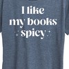 Women's - Instant Message - I Like My Books Spicy Short Sleeve Graphic T-Shirt - 2 of 4