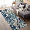 2x6 Abstract Machine Washable Runner Rug For Kitchen Stain Resistant Throw Carpet With Non-Slip Backing Low Pile Floor Cover For Hallway Entryway - 3 of 4
