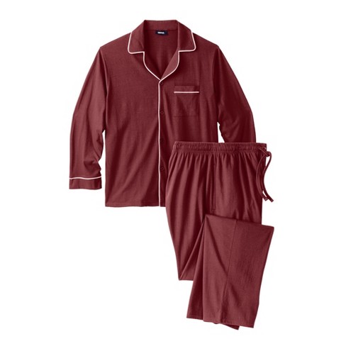 Kingsize Men's Big & Tall Long Sleeve Pajama Set - Big - Xl