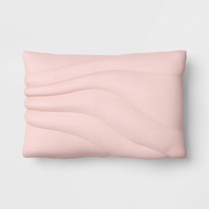 Lumbar Cotton Jersey Quilted Puff Toss Throw Pillow - Room Essentials™ - 1 of 4