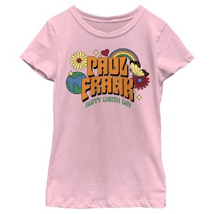 Girl's Paul Frank Vintage Happy Earth Day T-Shirt - 1 of 4