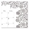 Monthly Desk Pad Calendar, Monthly Coloring Artwork, 22 x 17, Black Binding, Clear Corners, 12-Month (Jan to Dec): 2026 - 3 of 4