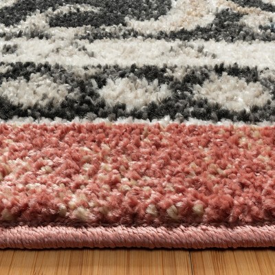 Fluer Rose Tufted Synthetic 8' x 10' Area Rug