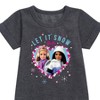 Girls' - Barbie - Holidays & Christmas Graphic Short Sleeve Fleece Dress - 2 of 3