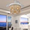 Bella Depot 42" Bohemia Retractable Ceiling Fan with Light and Remote - 3 of 4