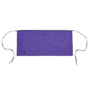Dalix Waist Aprons Commercial Restaurant Home Bib Spun Poly Cotton Kitchen (3 Pockets) - 1 of 4