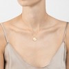 Adornia Tarnish Resistant 14k Gold Plated Medallion Burst Pendant Necklace - 2 of 3