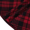Women's High Waist Flared Mini Skater Skirt - Versatile Casual with Pockets Red Plaid - 4 of 4