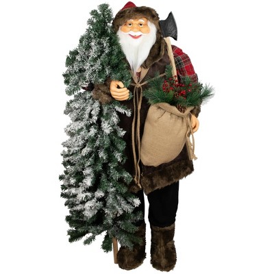 Vintage rustic woodland Santa w/ lantern popular