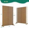 TUYOHW Metal Privacy Screen Outdoor, Decorative Privacy Panels, Freestanding Privacy Screen for Patio, Garden, Pool (White Square) - 2 of 4