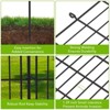 GustoWave Decorative Garden Fence, 10/15 Panels No Dig Decorative Fence,32 in(H) X 36 ft(L) Animal Metal Wire Panel,Temporary Dog Fence- Curved - 3 of 4