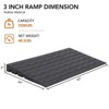 Threshold Ramp, Rubber Ramp - 3" Heavy Duty 2500LB Capacity, Non-Slip with 3-Channel Cord Cover (24"x42"x3") for Wheelchairs, Doorways, Driveways - 2 of 4
