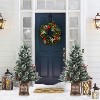 Artificial Christmas Tree Pre-Lit Christmas Tree with Snowflakes and Red Berries, Christmas Tree with White Elk Base for Home, Porch, Office - 2 of 4