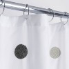 Dots Embellished Shower Curtain - Allure Home Creations - 4 of 4