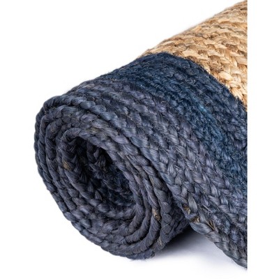 Handmade Natural Jute 9'x12' Rectangular Braided Rug