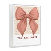 Stupell Industries Coral Bow You Are Loved Framed Giclee Art - 2 of 4
