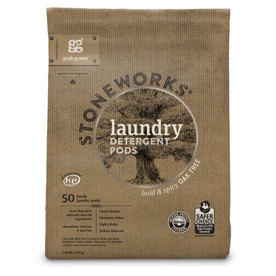 Grab Green Stoneworks Laundry Detergent Pods, Oak Tree Scent