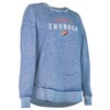 NBA Oklahoma City Thunder Women's Burnout Crew Neck Fleece Sweatshirt - 3 of 4