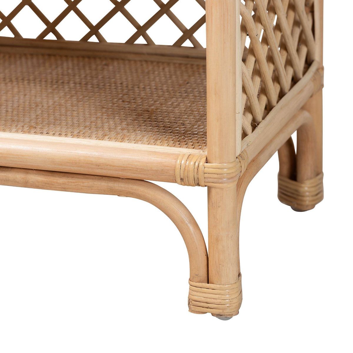 bali & pari Adonis Natural Rattan Display Shelf Light Honey - thumbnail 5