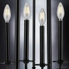 Urban Ambiance Luxury Contemporary Chandelier,  25"H x 19.625"W,  Midnight Black Finish, UHP3831 - 4 of 4