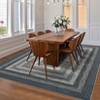 Modern Area Rug, Braided Washable with Non-Slip Rubber Backing, Soft Low Pile Indoor Carpet for Living Room, Dining Room, Bedroom, Home Office - 3 of 4