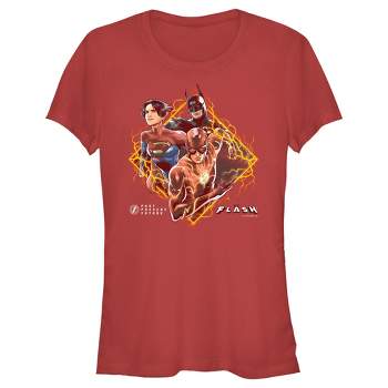 Juniors Womens The Flash Past, Present and Future Superheroes T-Shirt