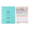 Yoobi SmileyWorld Monthly Planner 8.5"x11" Teal Holographic Smiley - 4 of 4