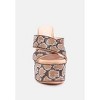 Sinful High Platform Patterned Diamante Slides - 4 of 4