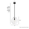 Hunter Fans 12" Sacha Ceiling Light Natural Iron Finish - 1-Light Globe Pendant for Modern Indoor Spaces - 4 of 4