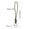 Unique Bargains Braided Wrist Strap Key Whistle Wallet Badge Lanyards 8.3" with Spring O Rings - 2 of 4