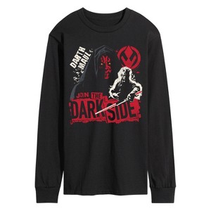 Men's - Star Wars - Darth Maul Zine Long Sleeve Graphic T-Shirt - 1 of 4