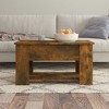 vidaXL Coffee Table Smoked oak Engineered wood 31.1 x 19.3 x 16.1 in - 3 of 4