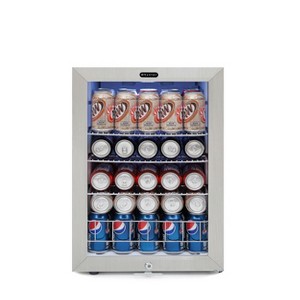 Whynter BR-091WS 90 Can Freestanding Beverage Refrigerator cooler With Lock Stainless Steel - 1 of 1