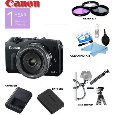 Canon EOS-M Mirrorless Digital Camera with EF-M 22mm f/2 STM Lens usa