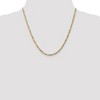 Black Bow Jewelry 3.25mm 14k Yellow Gold Solid Flat Figaro Chain Necklace - 2 of 4