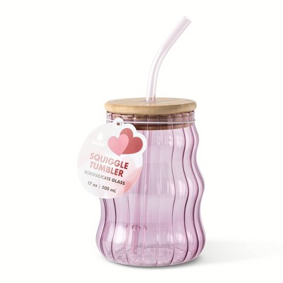 Manna 17oz Peony Squiggle Tumbler Pink